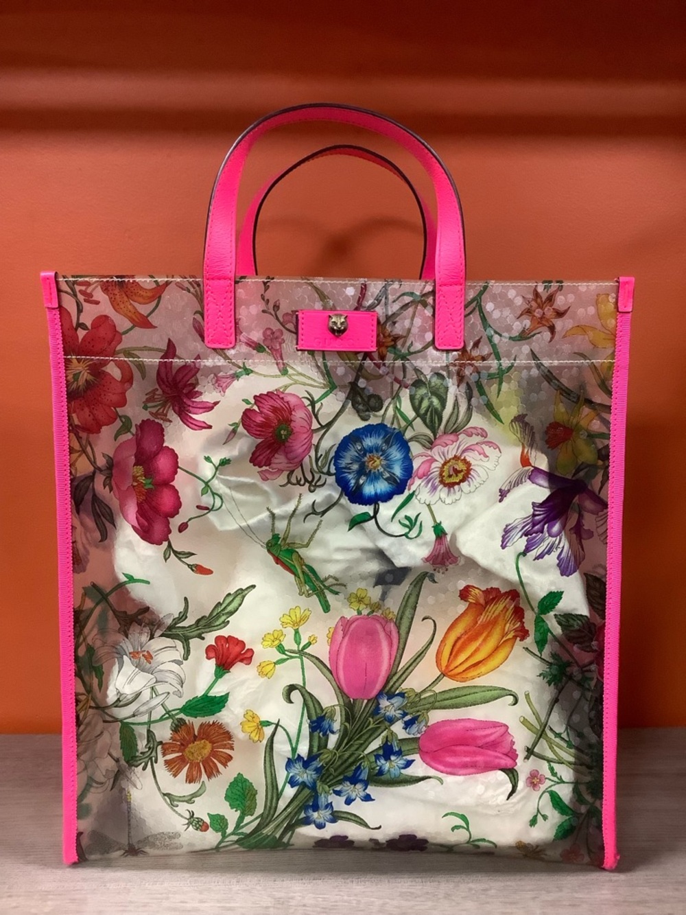 Gucci Flora Oversized Shopping Tote